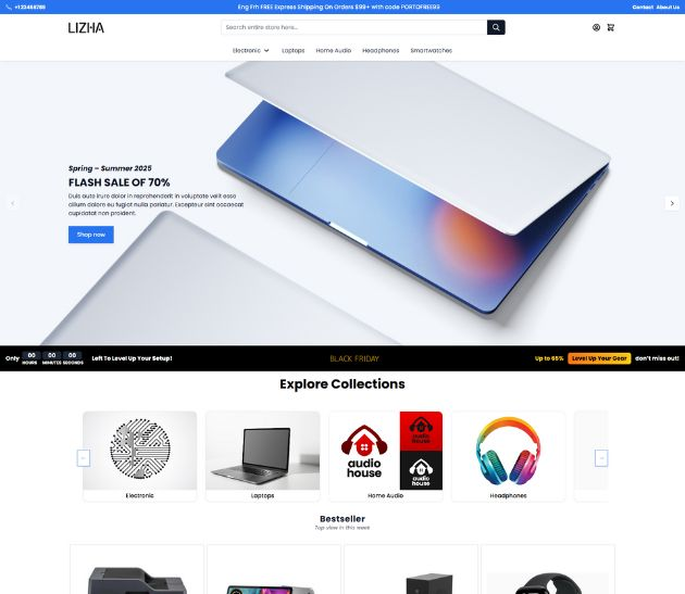 Lizha Hyva theme preview