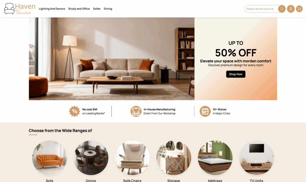Haven, Hyva theme preview screenshot