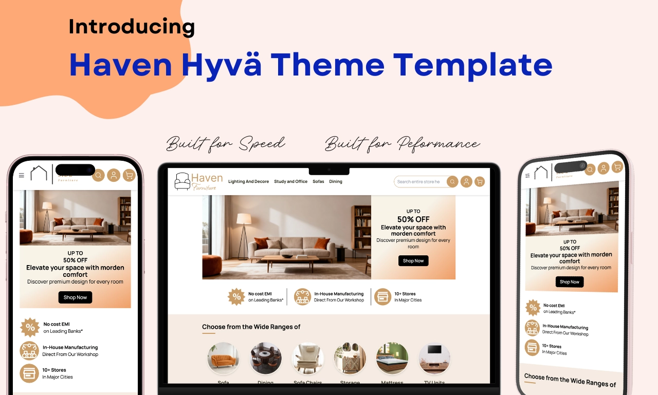 Haven, Hyva theme template banner