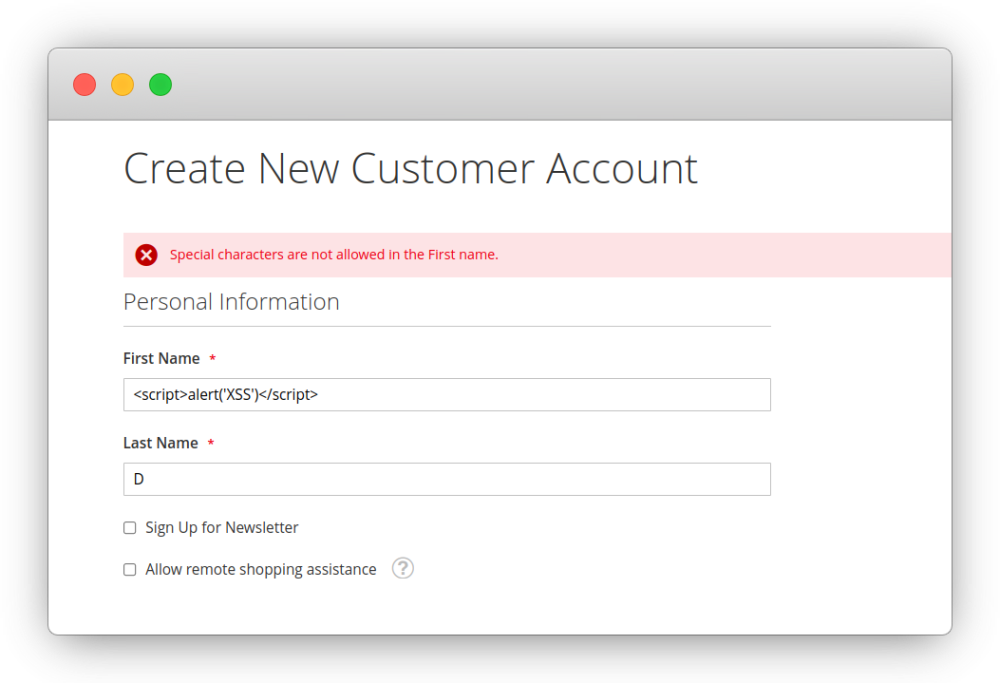 Restrict Malicious Name Patterns