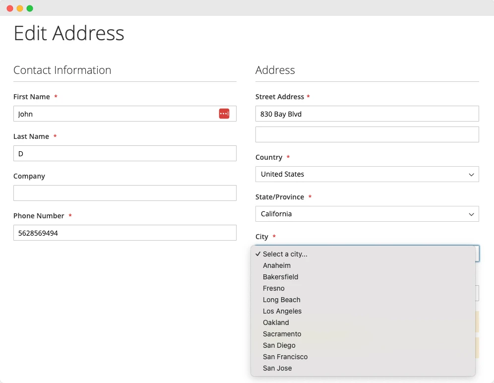 Magento 2 City Dropdown in Customer Address Form