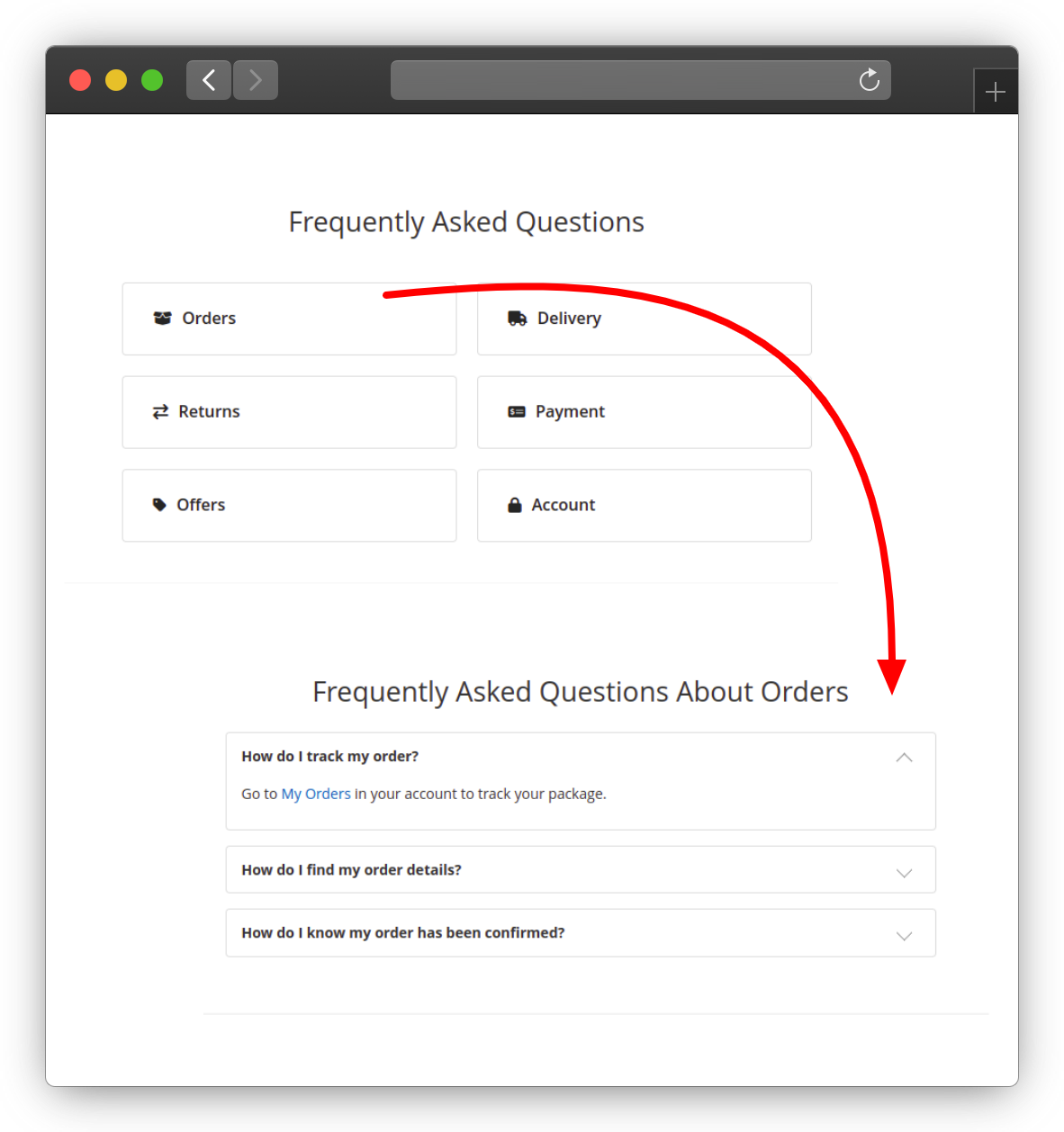 Dedicated Tiled Style FAQ Page