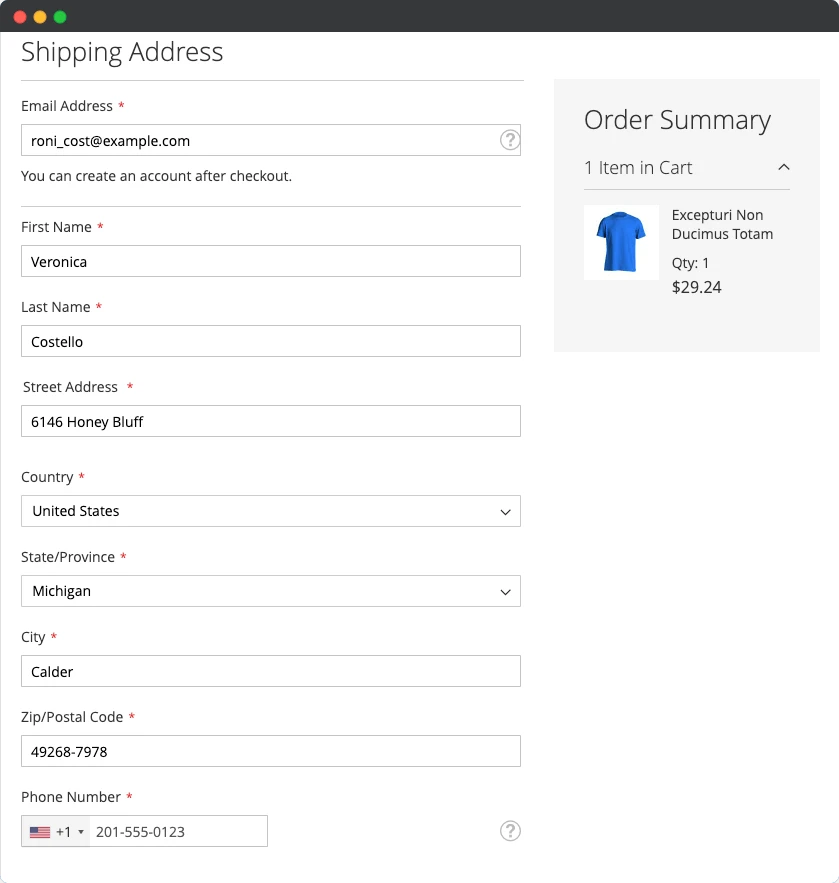 Integration in Frontend Forms