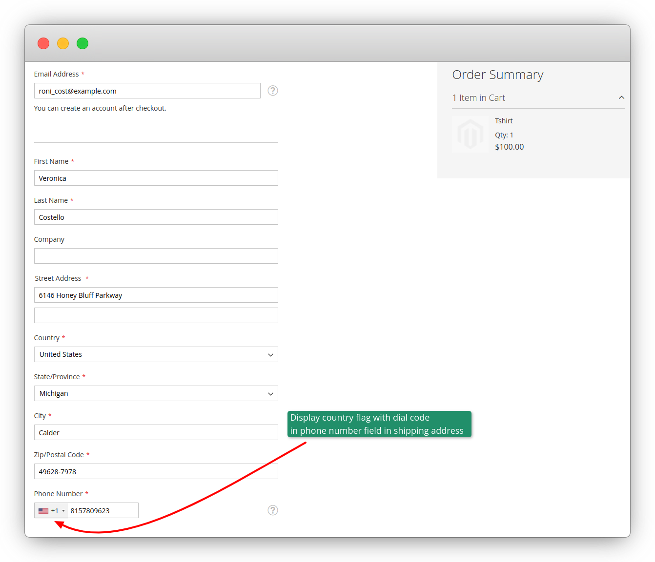 Integration in Frontend Forms