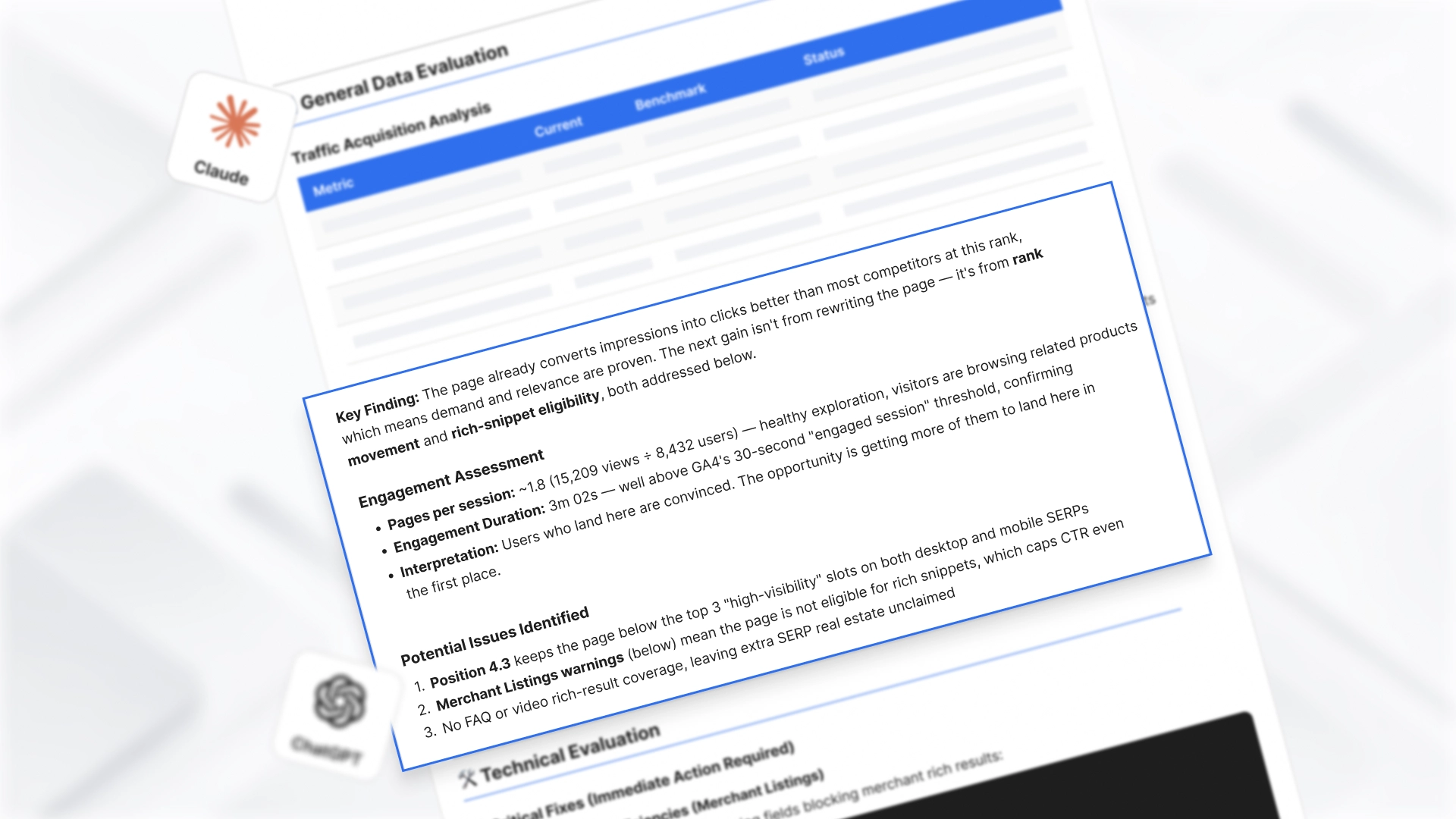 Find Technical issues in your product page using AI analysis