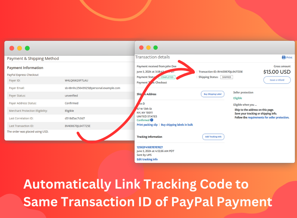 Link to PayPal Transaction When Shipment is Created