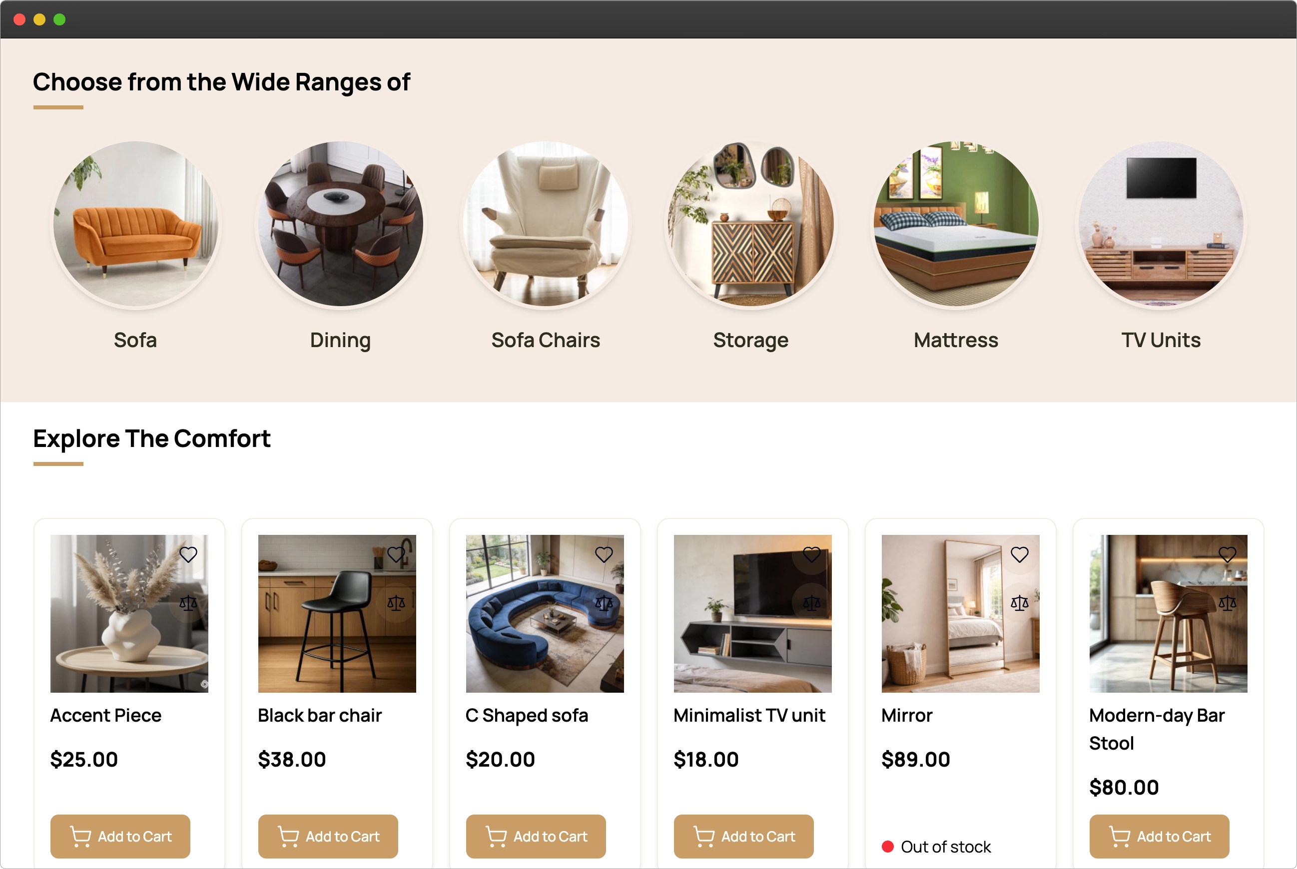 Stylish Category Design
