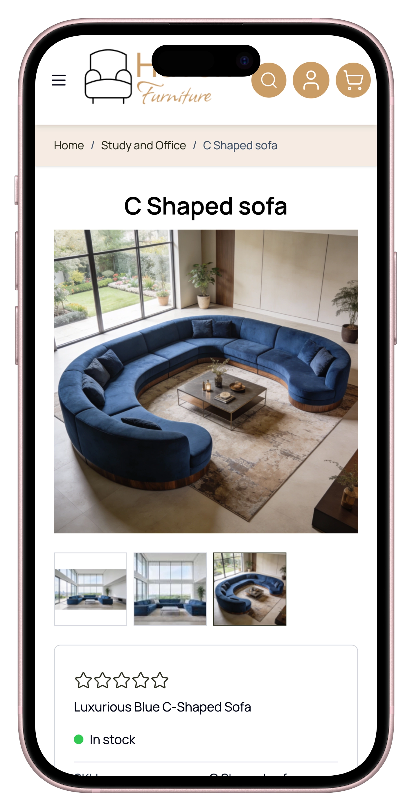 Product Page on Mobile